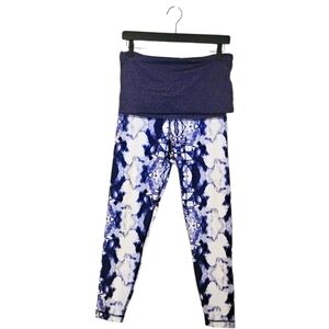 Lululemon Yin To You Ink Blot Tie Dye Crops SZ 6